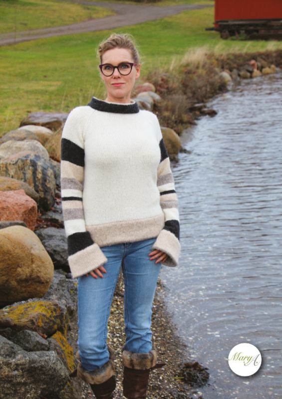 Stranda-genseren, strikkeoppskrift