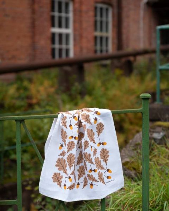 Kjøkkenhåndkle Eik, Brun