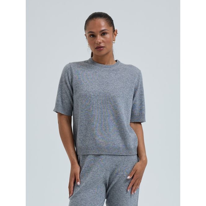 Hovedbilde Wool Cashmere, Classic T-Shirt, Ash Melange, ...
