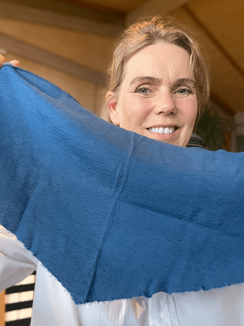 Hovedbilde 1040 TriangelSkjerf (S), Denim Blue, Merino