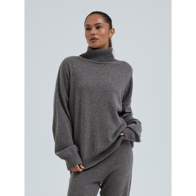 Hovedbilde Wool Cashmere, Roll Neck Jumper, Heather ...