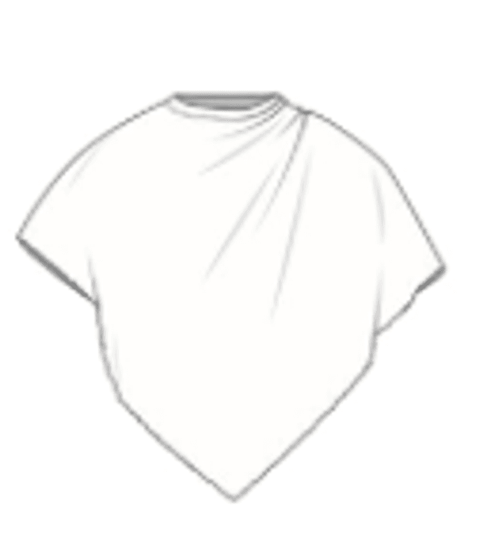 1001 Poncho, Light Camel Melange, Merino