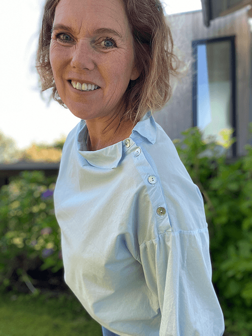 Hovedbilde 13016 Bluse, Light Blue, Poplin