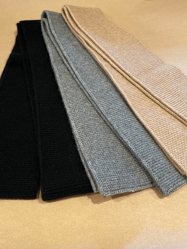 Titlis Slim Skjerf, Ull / Cashmere, Sort