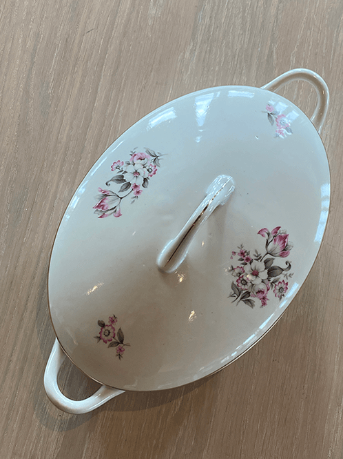 Hovedbilde Porsgrund Porselen, Lokkefat, blomst, PreLoved