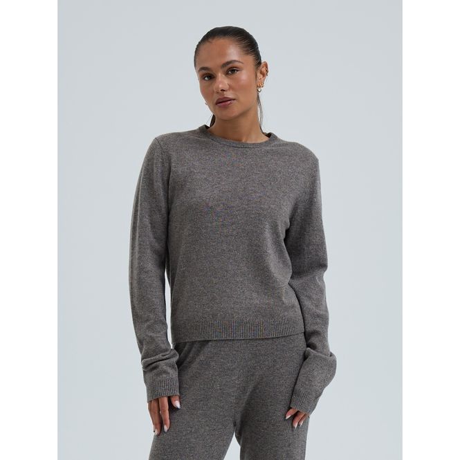 Hovedbilde Wool Cashmere, Classic Crew Neck, Heather ...