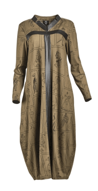 Hovedbilde 5036 Kjole Cartoon, Army / Black, Viskose