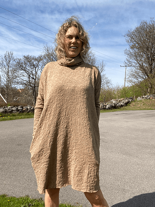 Hovedbilde 7501 GenserKjole, Light Camel Melange, Bubble ...