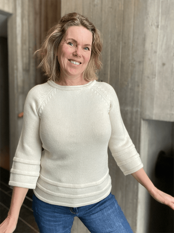 Holme Genser, Merino, Hvit