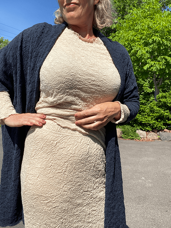 5501 Skjørt, Almond Milk, Bubble Wool