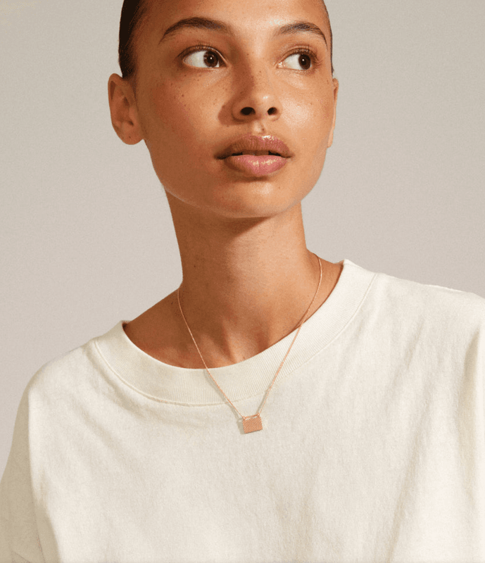 PULSE resirkulert halskjede gullbelagt