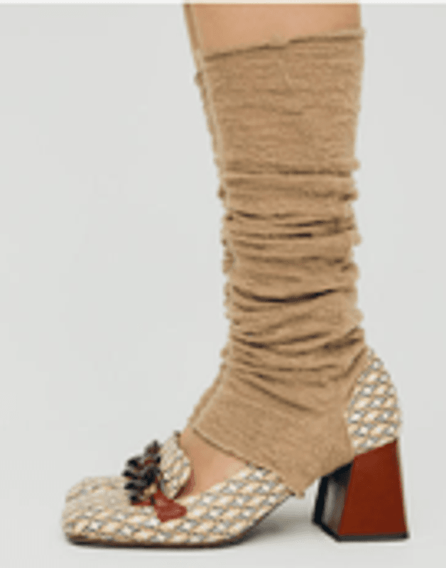 1502 LeggVarmere, Earth Melange, Bubble Wool