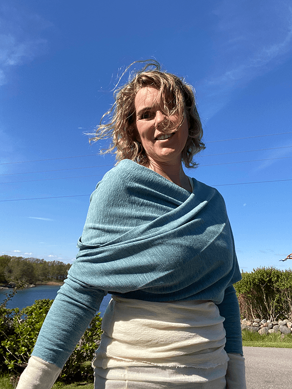 1047 Multi SkulderVarmer, Merino, Artic Melange