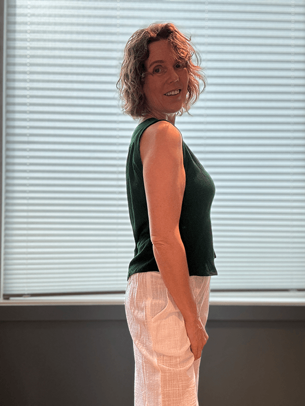 Venice Topp, Forest, Rayon Crinckle