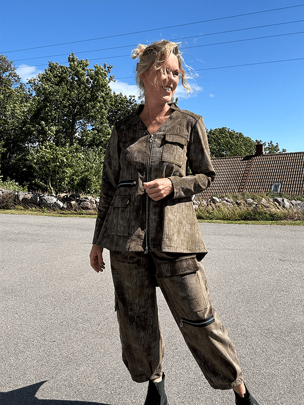 4169 Bukse Velvet, Army, Cord Tykk