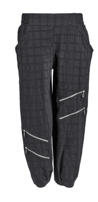 4121 Bukse Vid Bubble, Black, Bomull