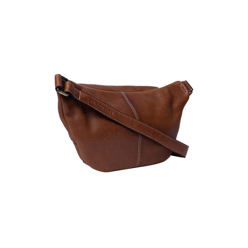 Noor Bumbag, Walnut, Skinn