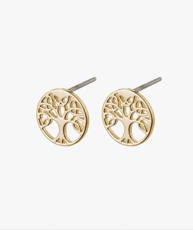 GEORGINA resirkulert studs, Gullbelagt