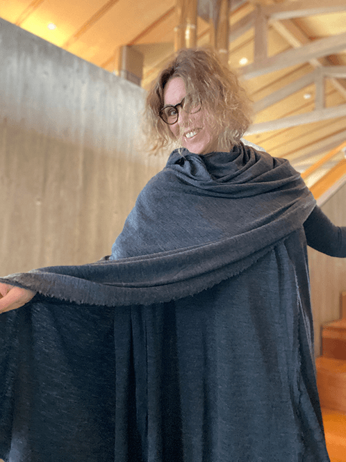 Hovedbilde 1030 Skjerf (XL) Anthrasite Melange, Merino