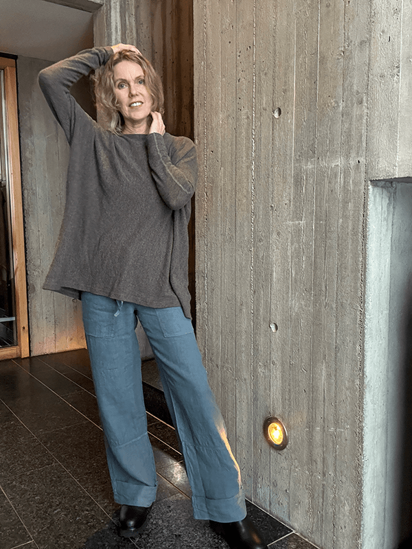 11033 Bukse Patch Pockets, Stormy Sea, Lin