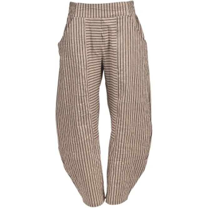 Hovedbilde 4144 Bukse Crincle, Sand / Black, Bomull