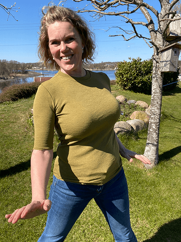 4056 T-skjorte, Moss, Merino