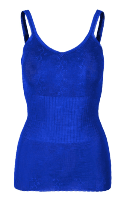 Hovedbilde Vintage Lace Camisole, Merino / Silke, Cobalt ...