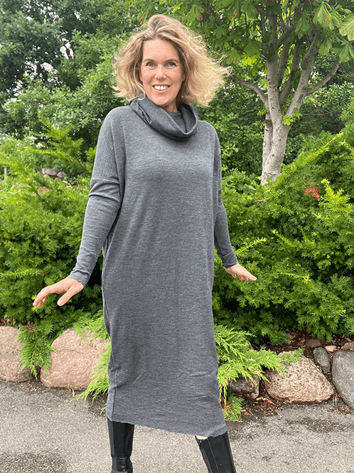 Hovedbilde 7028 Kjole, Anthrasite Melange, Merino