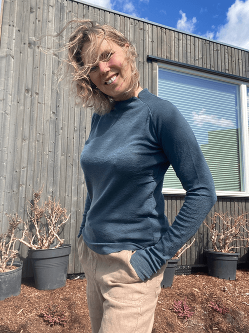 Hovedbilde 4063 Genser Saddle Back, Asphalt, Merino