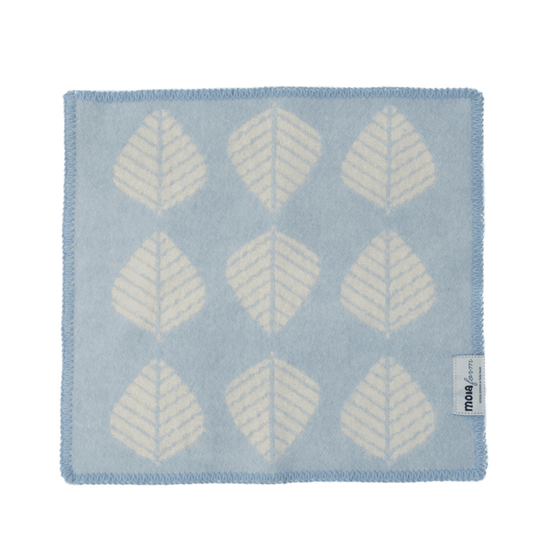 Sitteunderlag Løv, Ull, LyseBlå