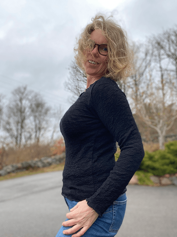 4502 Genser, Black, Bubble Wool