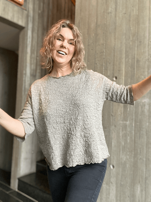 Hovedbilde 4506 T-Skjorte Vid, Elephant Melange, Bubble Wool