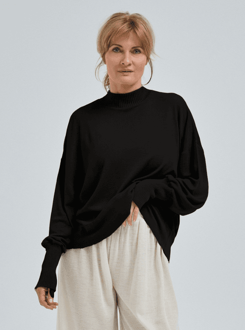 Hovedbilde Woolen Sporty Sweat, Black, Merino